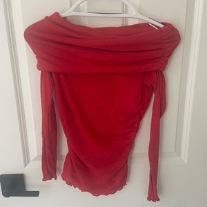 Red Zara top